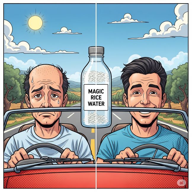 fermented rice water for hair growth