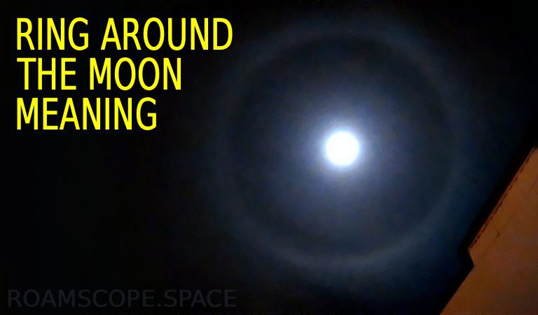 ring around the moon meaning